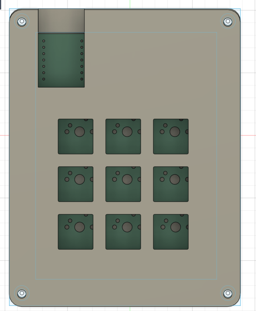 A misaligned case design after following the guide